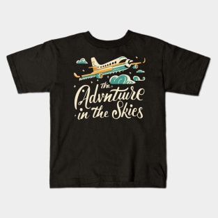 Adventure in the Skies Kids T-Shirt